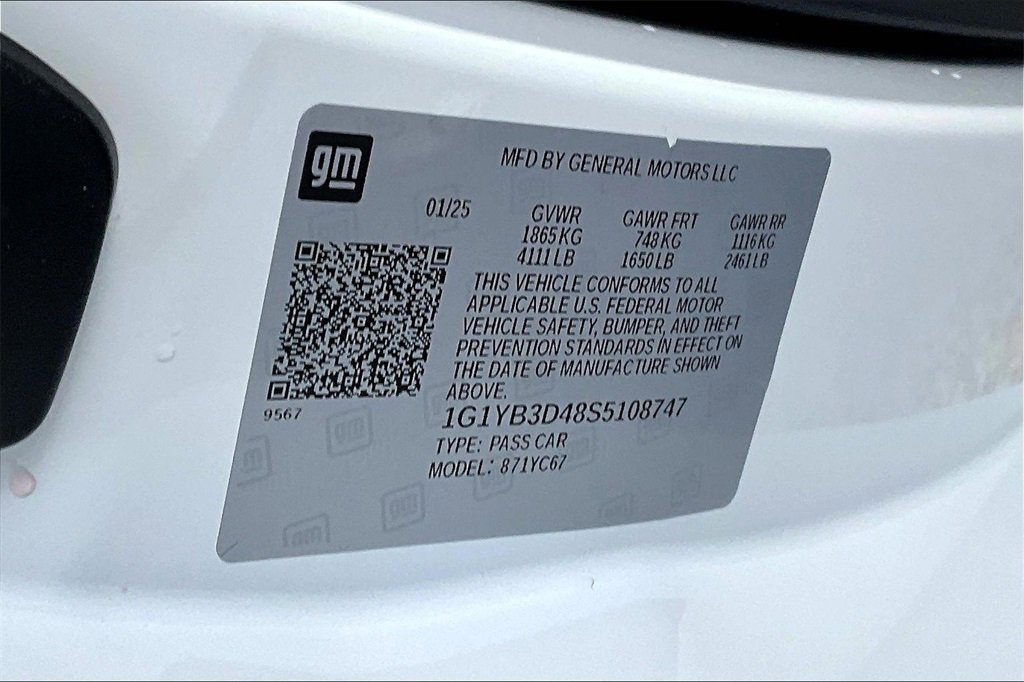 Used 2025 Chevrolet Corvette Stingray Preferred Conv w/ 2LT image 16