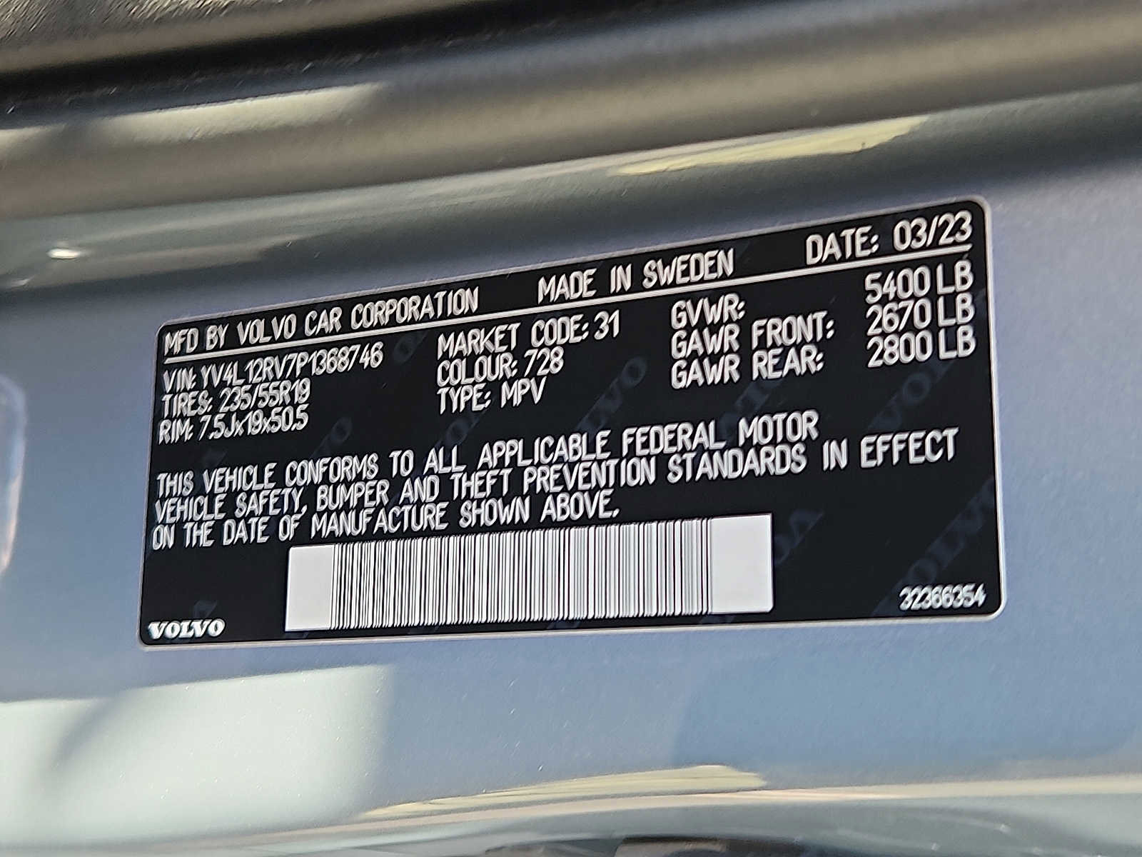 Certified 2023 Volvo XC60 B5 Core w/ Climate Package image 25