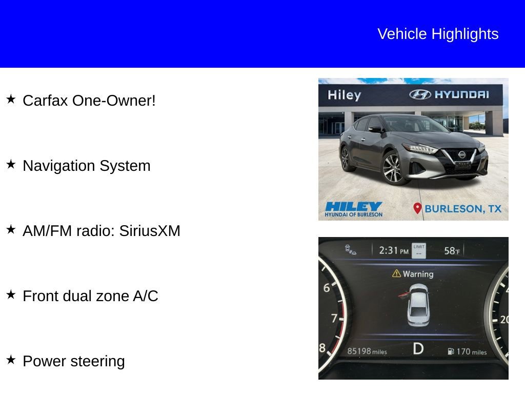 Used 2021 Nissan Maxima 3.5 SV w/ Floor Mat Group image 10