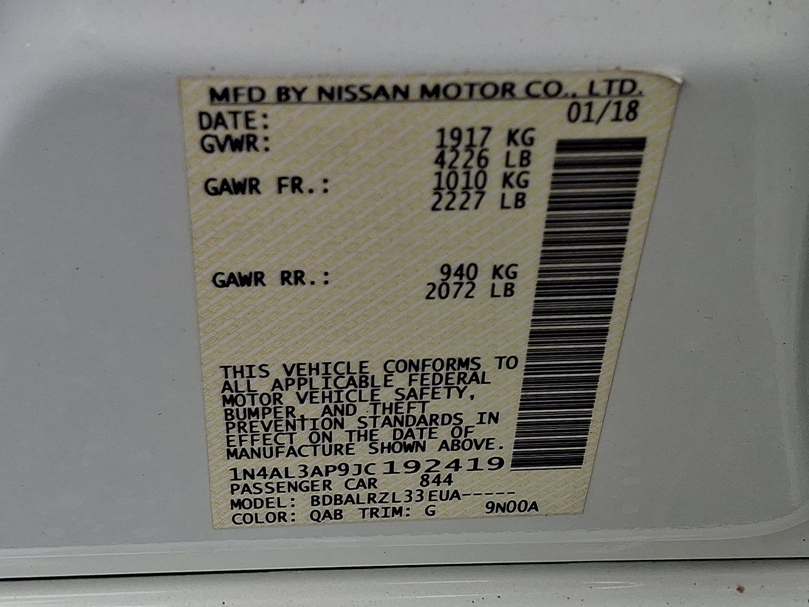 Used 2018 Nissan Altima 2.5 SL FWD image 27
