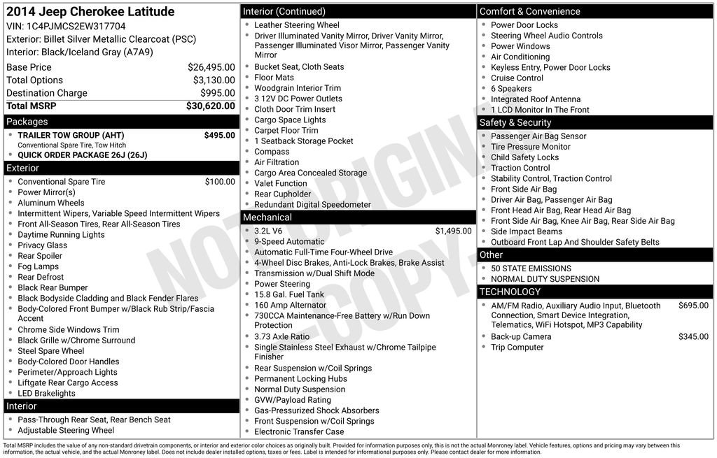 Used 2014 Jeep Cherokee Latitude w/ Trailer Tow Group image 13