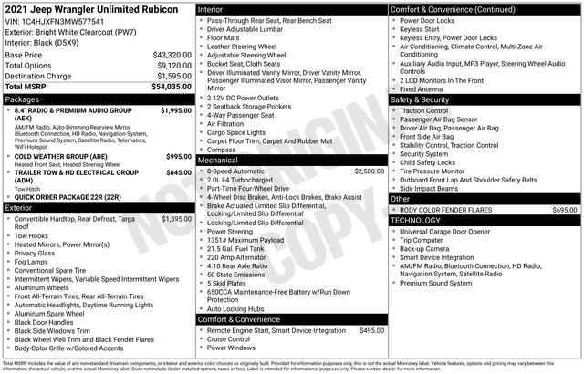 Used 2021 Jeep Wrangler Unlimited Rubicon image 15