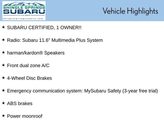 Certified 2025 Subaru Outback Onyx Edition AWD/4WD image 59