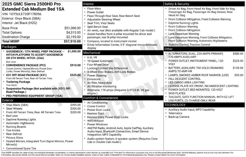 Certified 2025 GMC Sierra 2500 Pro AWD/4WD image 21