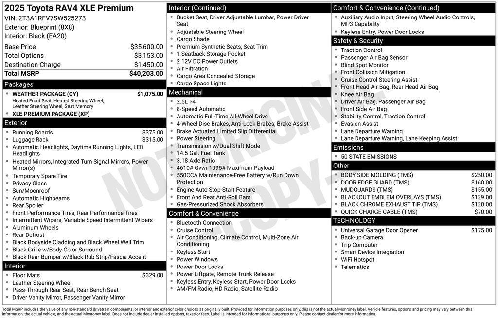 New 2025 Toyota RAV4 XLE Premium w/ Weather Package image 1