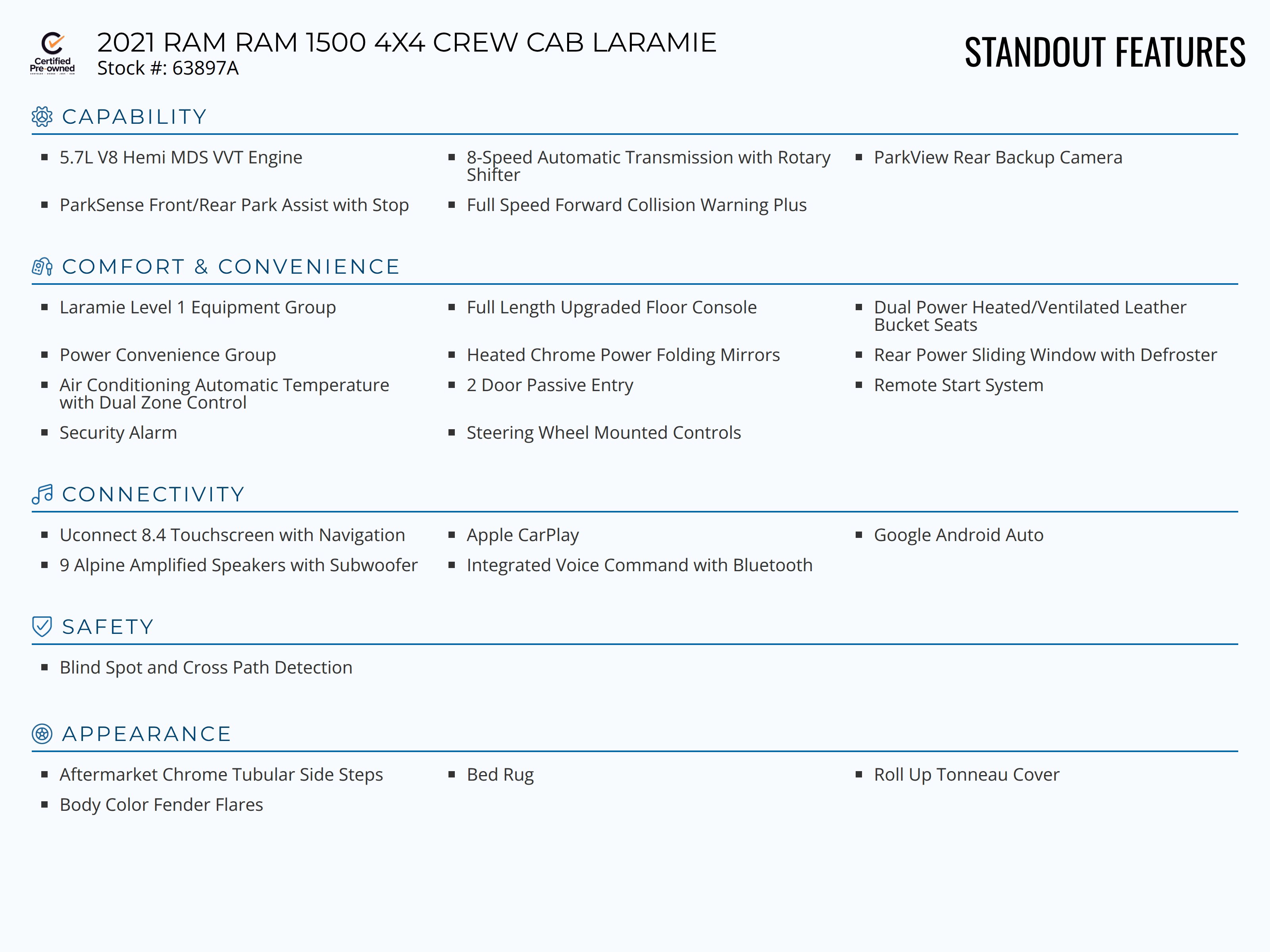Certified 2021 RAM 1500 Laramie image 2