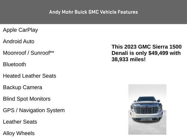 Used 2023 GMC Sierra 1500 Denali w/ Denali Reserve Package AWD/4WD image 4