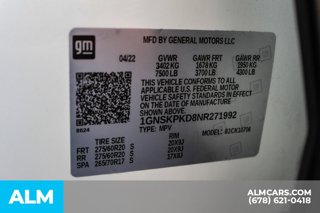Used 2022 Chevrolet Tahoe Z71 AWD/4WD image 40