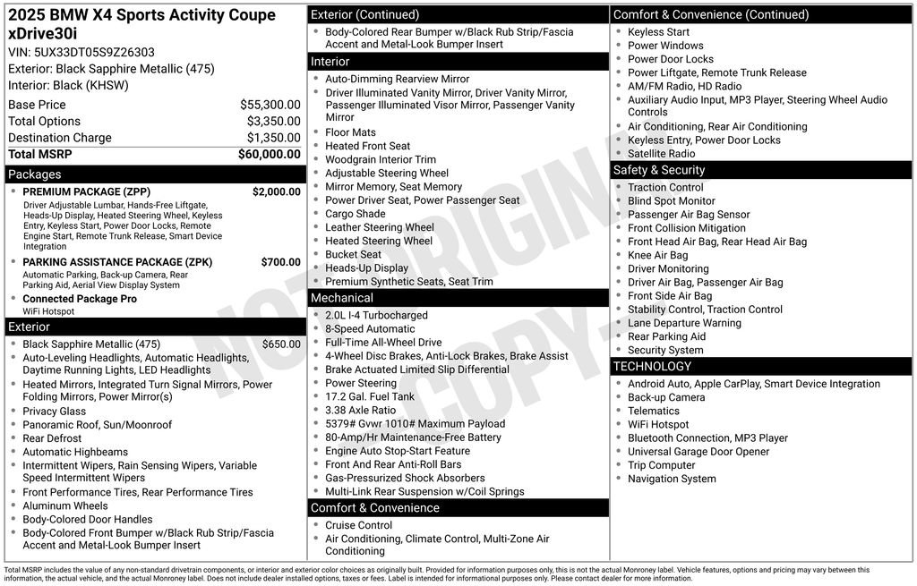 Used 2025 BMW X4 xDrive30i image 11