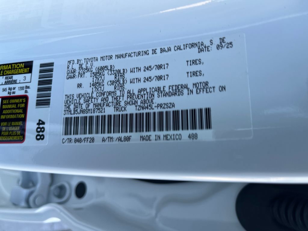 New 2025 Toyota Tacoma SR5 image 28