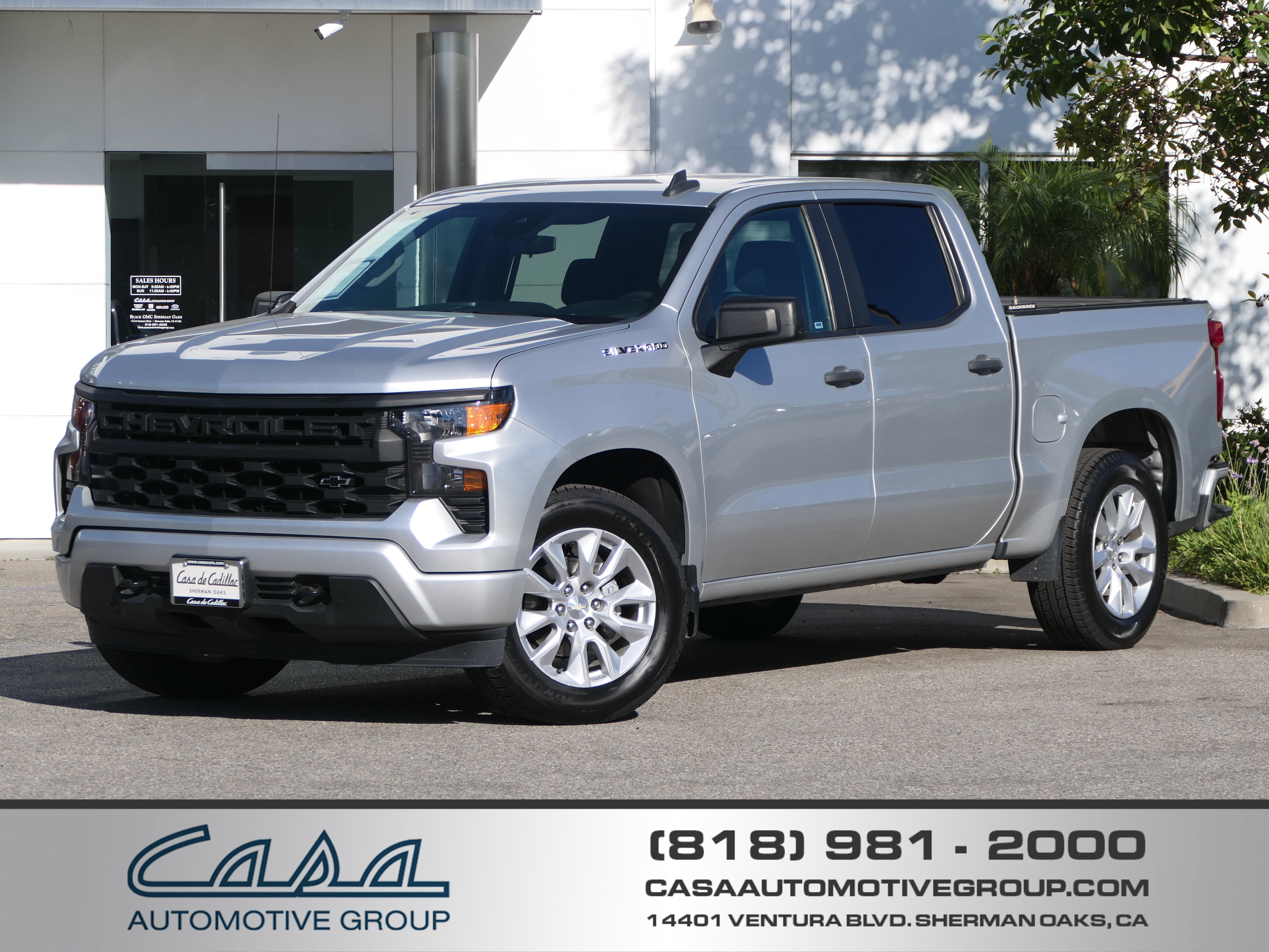 Used 2022 Chevrolet Silverado 1500 Custom w/ LPO, Dark Essentials Package RWD image 1