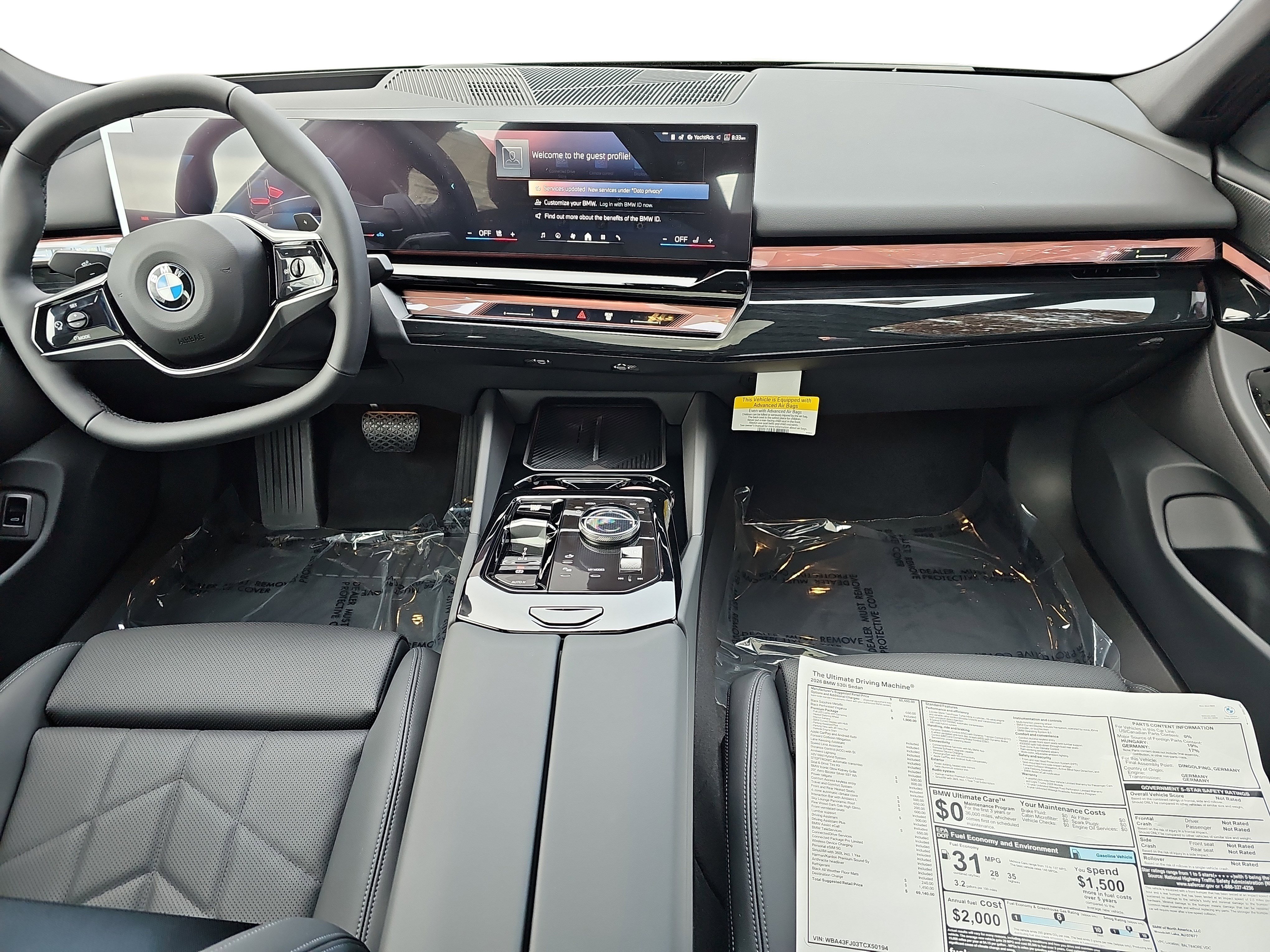 New 2026 BMW 530i w/ Premium Package RWD image 9