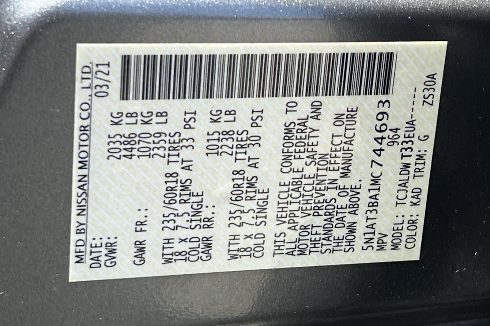 Used 2021 Nissan Rogue SV FWD image 36