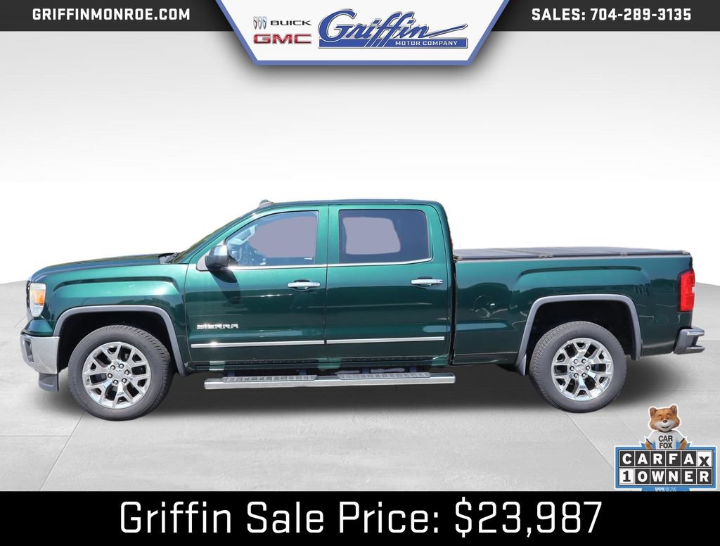 Used 2014 GMC Sierra 1500 SLT w/ SLT Crew Cab Value Package RWD image 2