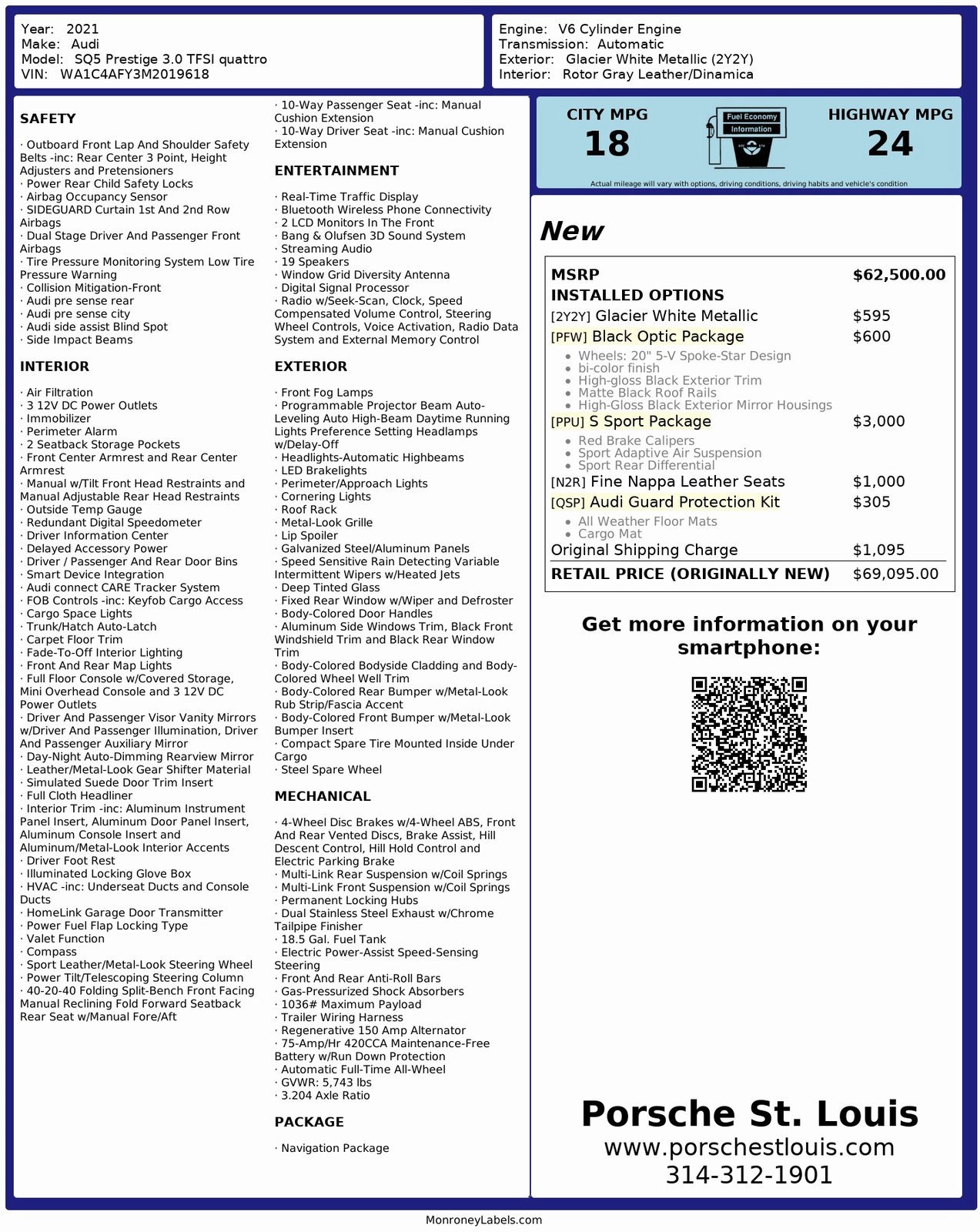 Used 2021 Audi SQ5 Prestige image 51