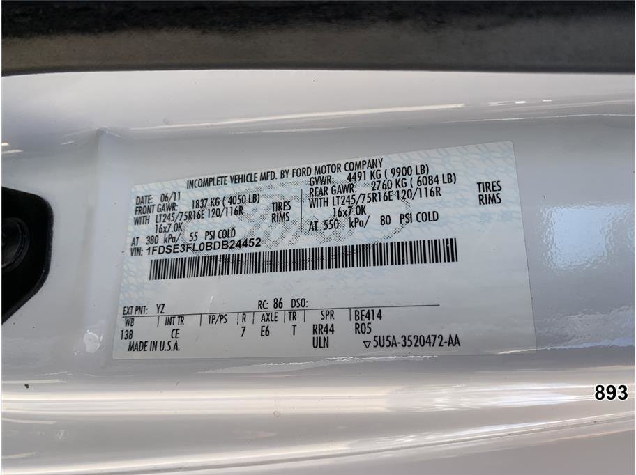 Used 2011 Ford E-350 and Econoline 350 Super Duty w/ PWR Locks & Windows Group image 18