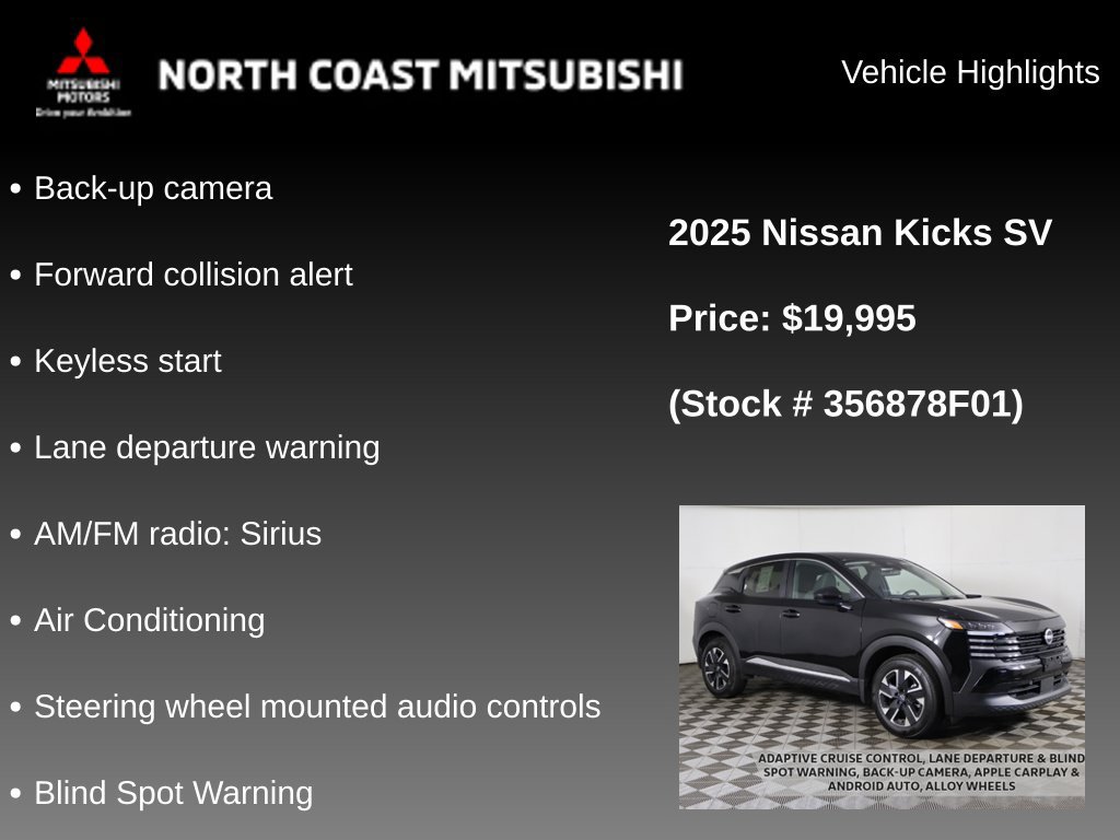 Used 2025 Nissan Kicks SV AWD/4WD image 2