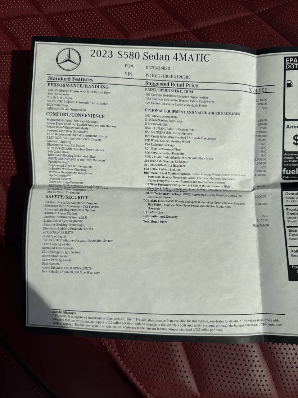 Used 2023 Mercedes-Benz S 580 4MATIC Sedan image 25