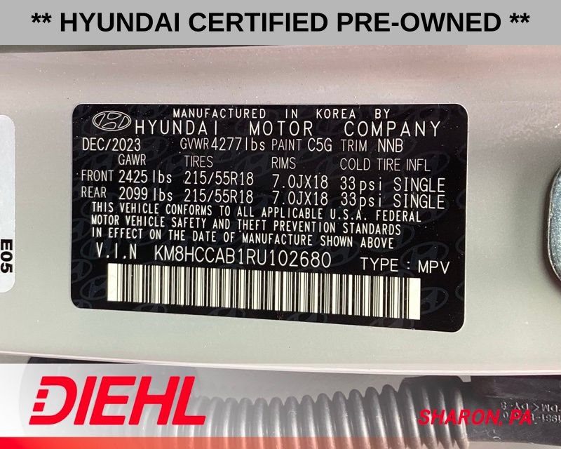 Certified 2024 Hyundai Kona SEL w/ Convenience Package AWD/4WD image 19
