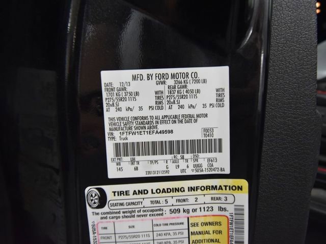 Used 2014 Ford F150 FX4 w/ Equipment Group 402A Luxury image 50