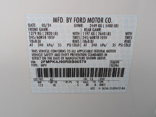 Certified 2024 Ford Edge SEL w/ Convenience Package AWD/4WD image 24