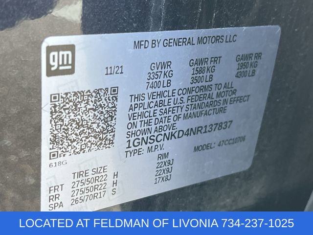 Used 2022 Chevrolet Tahoe LT image 33