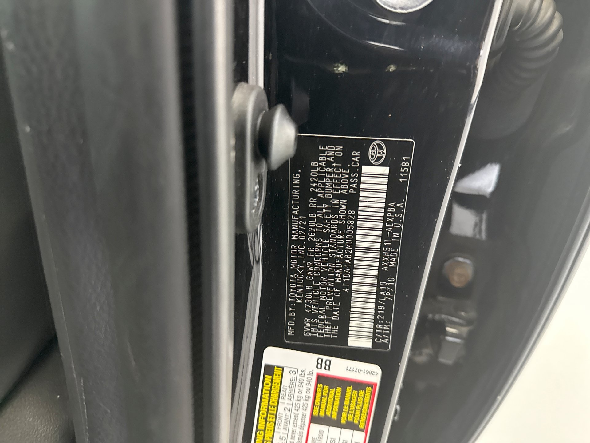 Used 2021 Toyota Avalon Limited w/ Advanced Safety Package FWD image 10