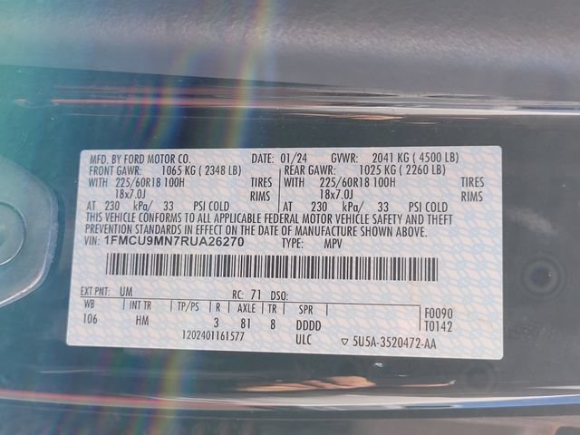 Certified 2024 Ford Escape ST-Line AWD/4WD image 18