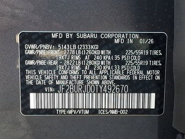 New 2026 Subaru Outback Touring XT AWD/4WD image 18