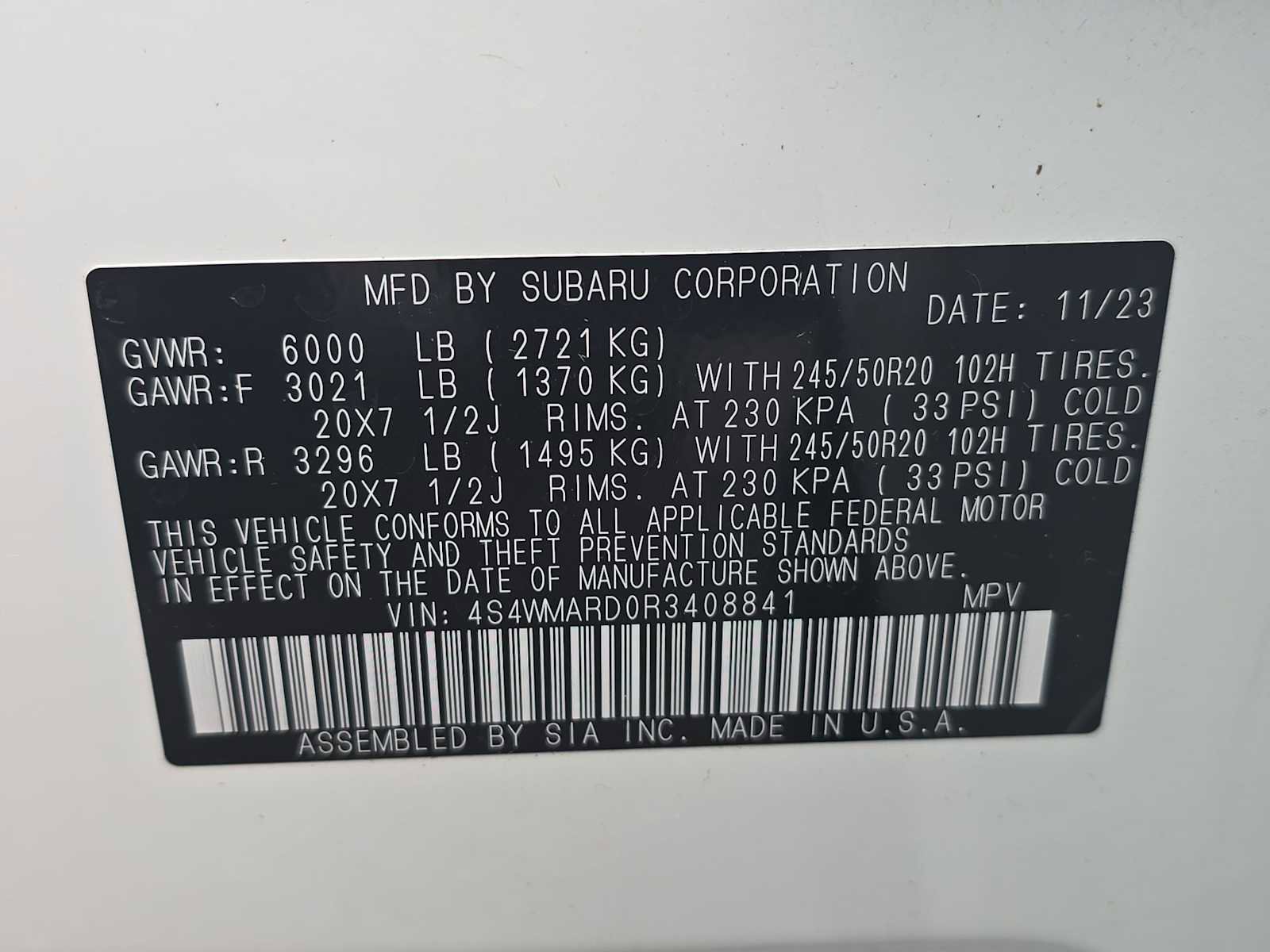 Used 2024 Subaru Ascent Limited w/ Technology Package AWD/4WD image 28