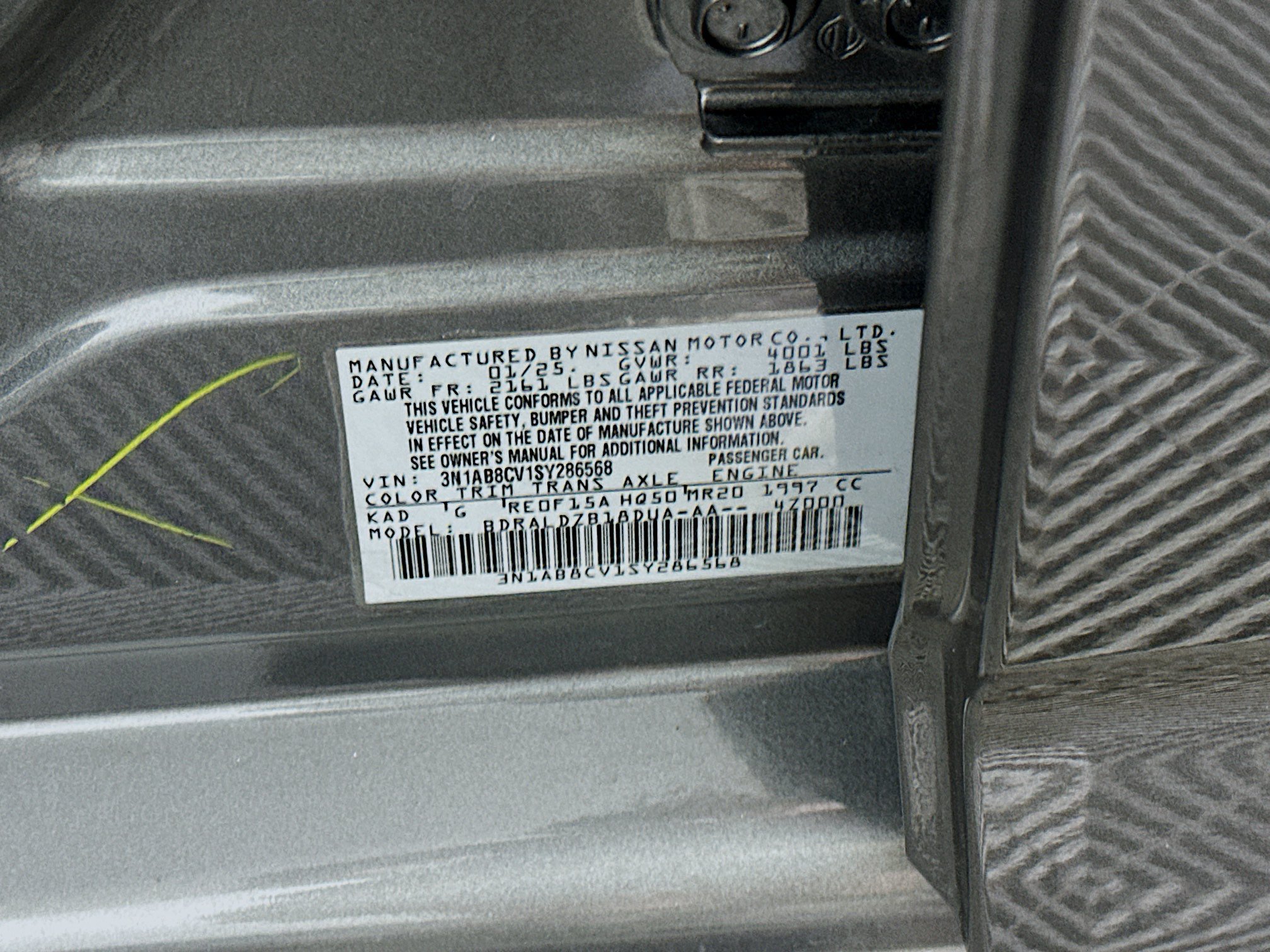 Used 2025 Nissan Sentra SV FWD image 12