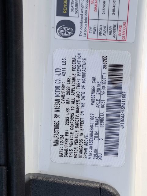 Used 2025 Nissan Z Sport w/ Floor Mat Package image 28