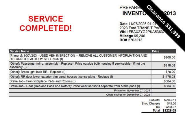 Used 2023 Ford Transit 350 XLT image 7