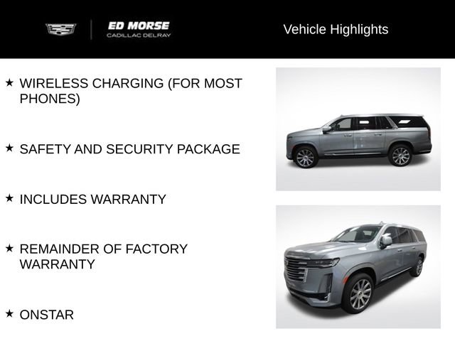 Certified 2024 Cadillac Escalade ESV Premium Luxury Platinum w/ Heavy-Duty Trailer Package image 18