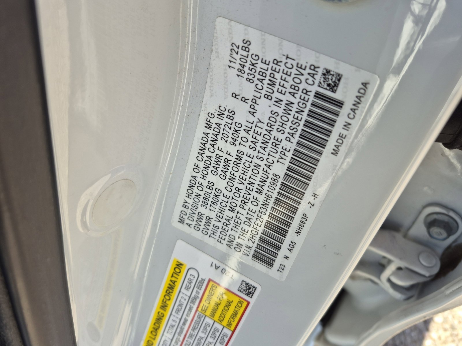Used 2022 Honda Civic Sport image 27