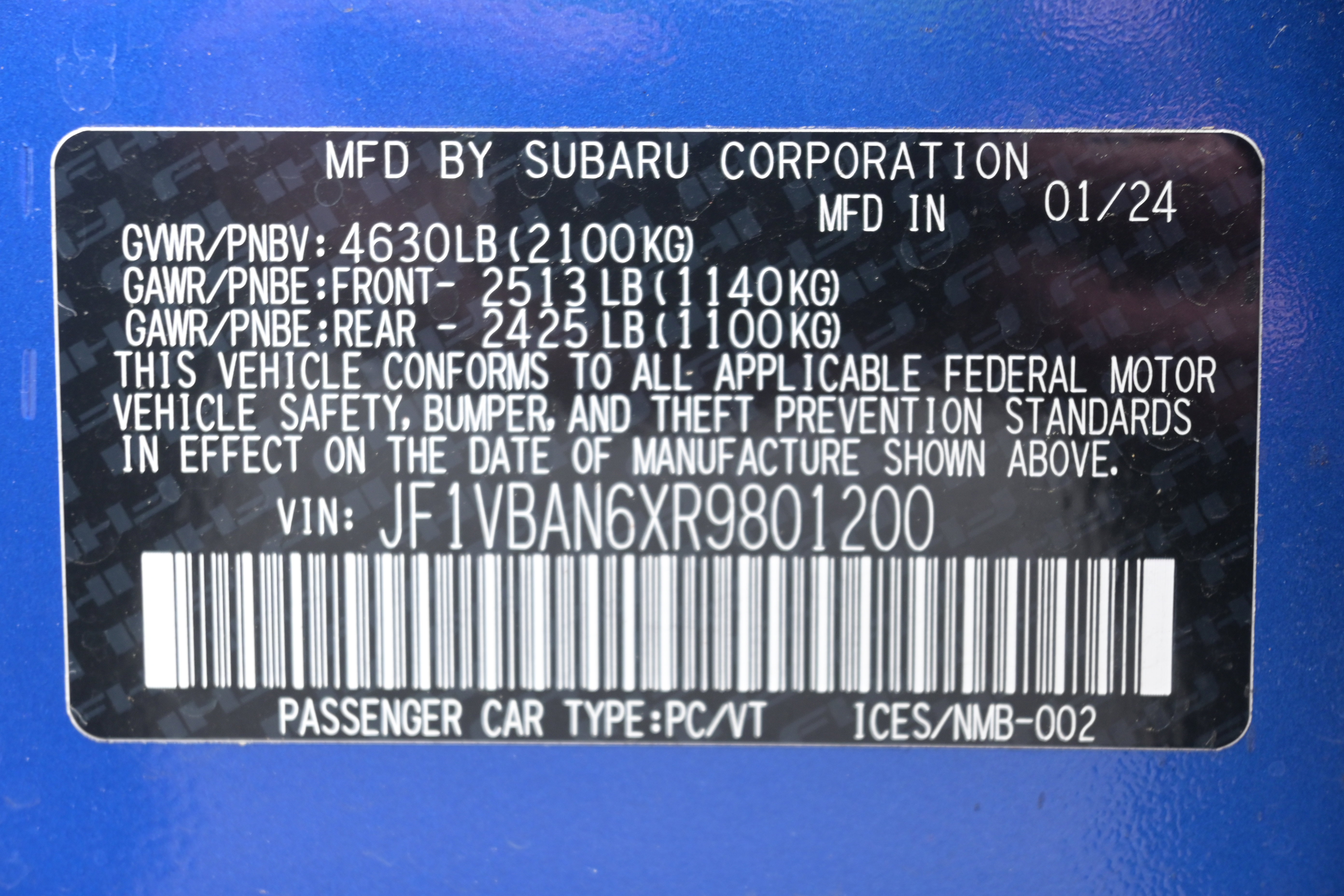 Certified 2024 Subaru WRX Limited AWD/4WD image 37