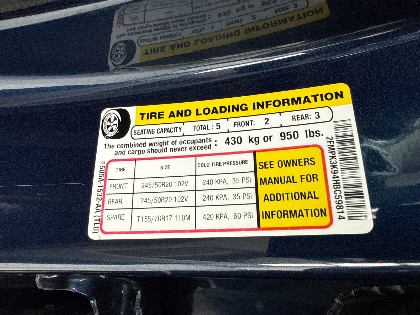 Used 2017 Ford Edge Titanium w/ Equipment Group 301A FWD image 53