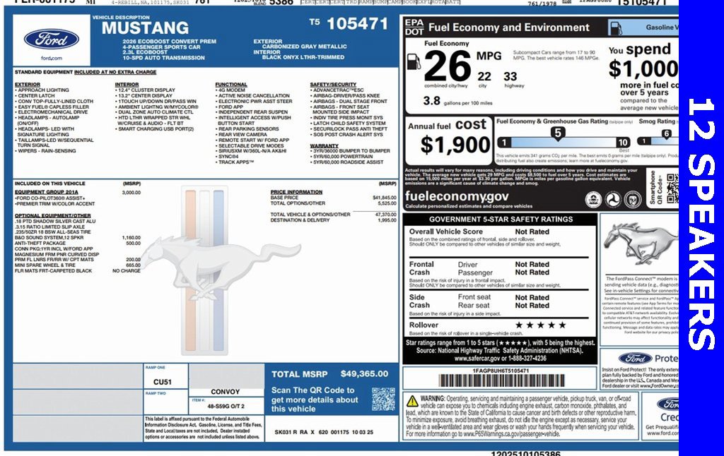 New 2026 Ford Mustang Premium image 4