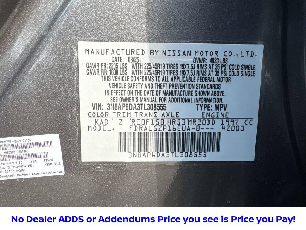 New 2026 Nissan Kicks SR w/ Illumination Package FWD image 30