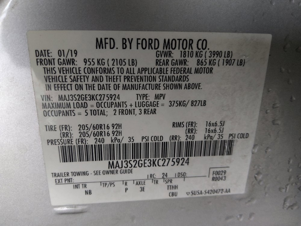 Used 2019 Ford EcoSport SE image 33