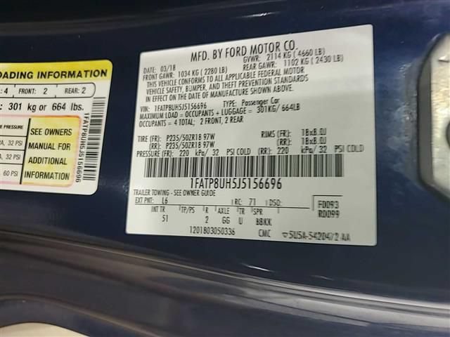 Used 2018 Ford Mustang Premium w/ Equipment Group 201A RWD image 5