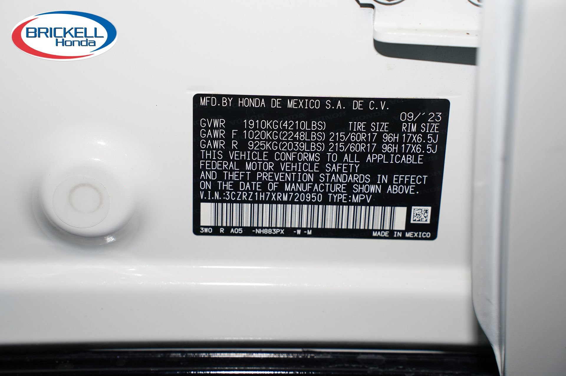 Certified 2024 Honda HR-V EX-L image 40