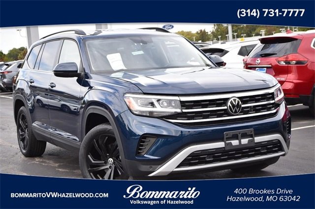 Certified 2022 Volkswagen Atlas SE w/ Black Wheel Package