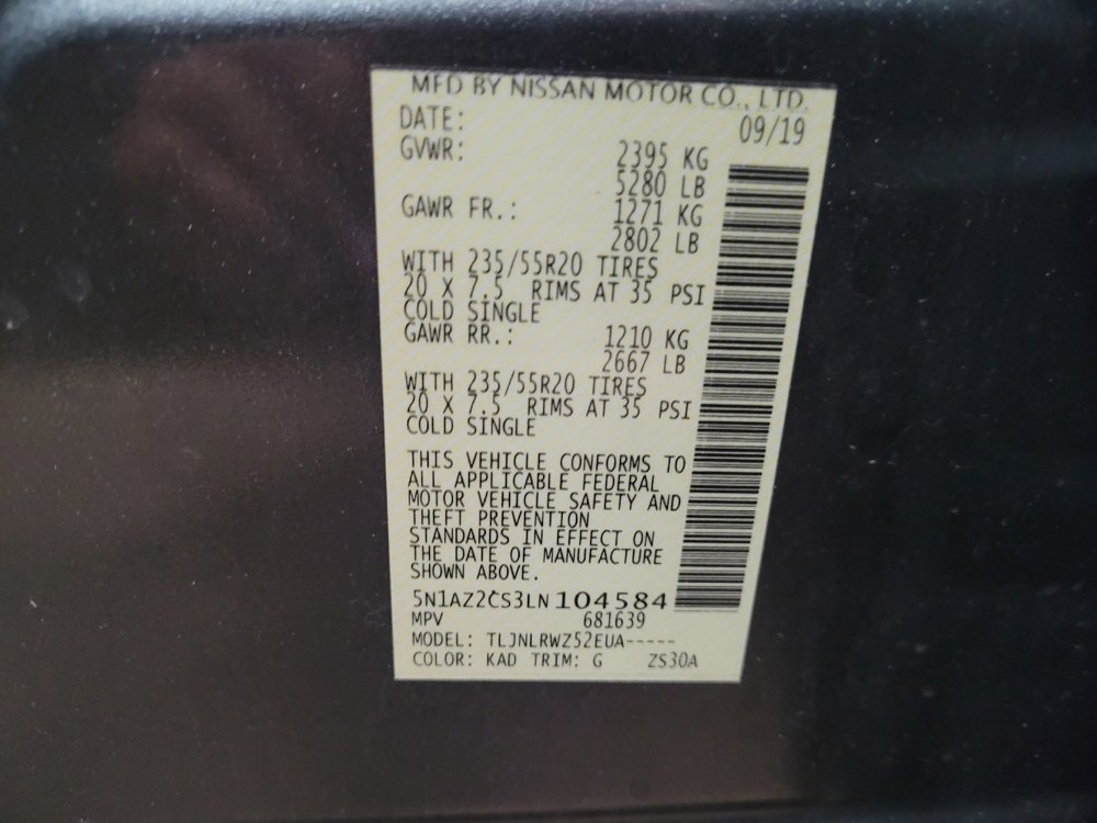 Used 2020 Nissan Murano SL AWD/4WD image 33