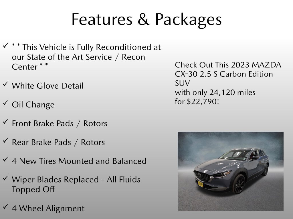 Certified 2023 MAZDA CX-30 AWD 2.5 S w/ Preferred Package image 4