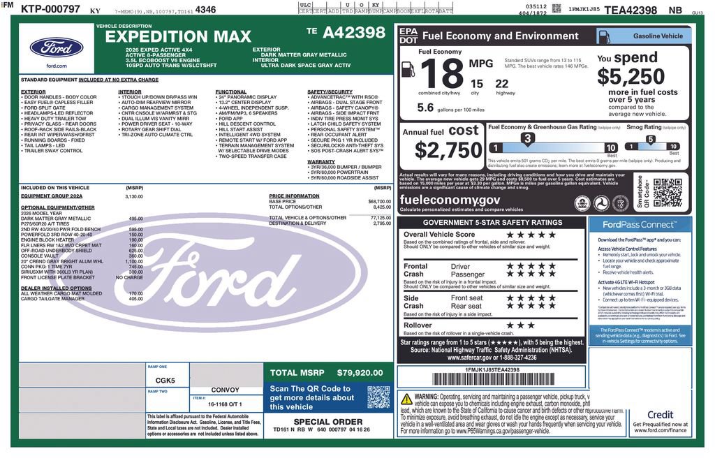New 2026 Ford Expedition Max Active AWD/4WD image 52