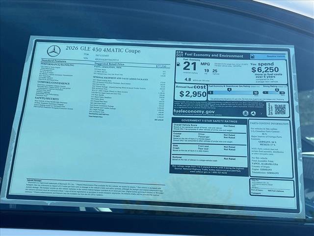 New 2026 Mercedes-Benz GLE 450 4MATIC Coupe image 18