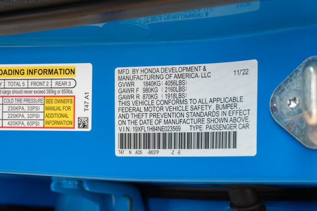 Certified 2022 Honda Civic Sport Touring image 37