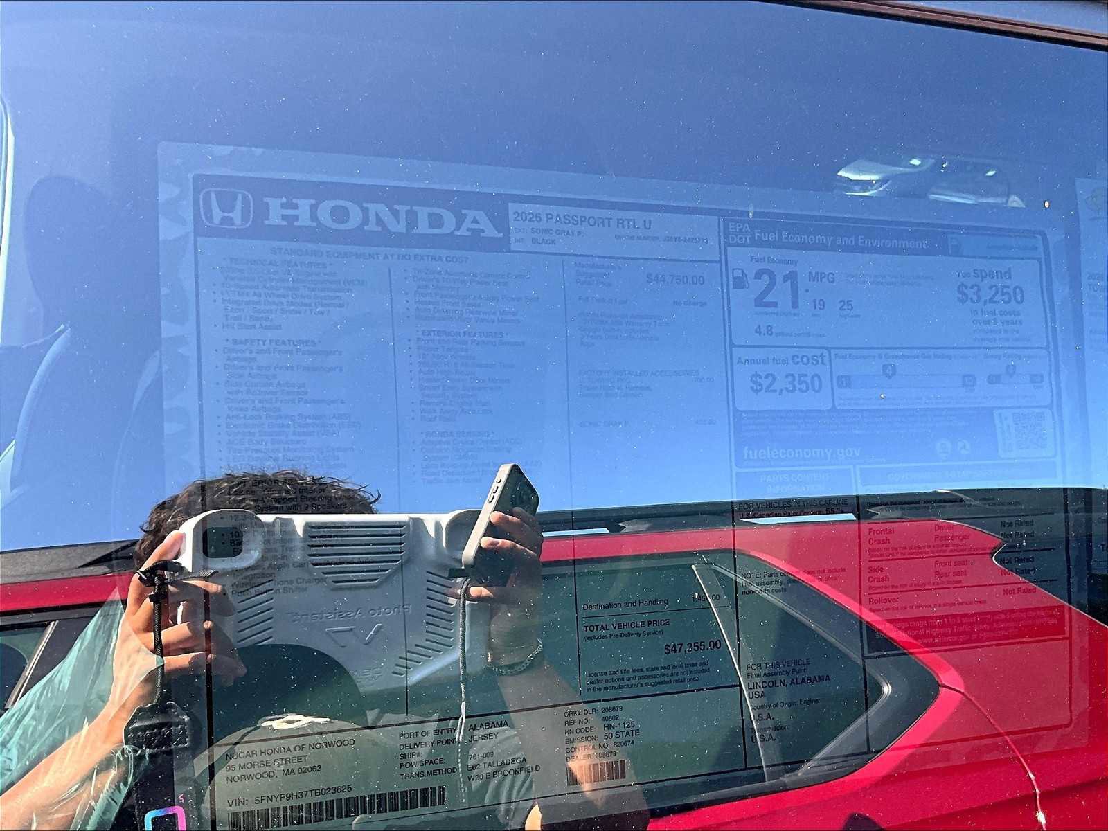 New 2026 Honda Passport RTL image 17
