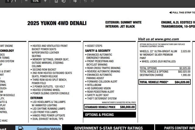 Used 2025 GMC Yukon Denali AWD/4WD image 24
